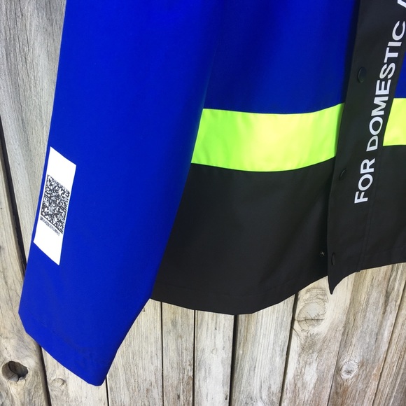 NWT Forever 21 USPS Graphic Reflective Trim Jacket - Picture 4 of 8